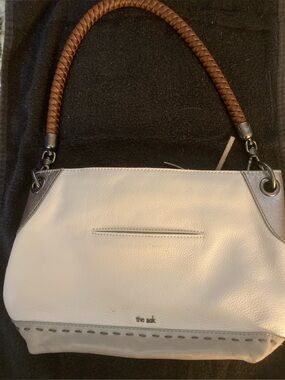 The Sak Cream and silver Shoulder Bag